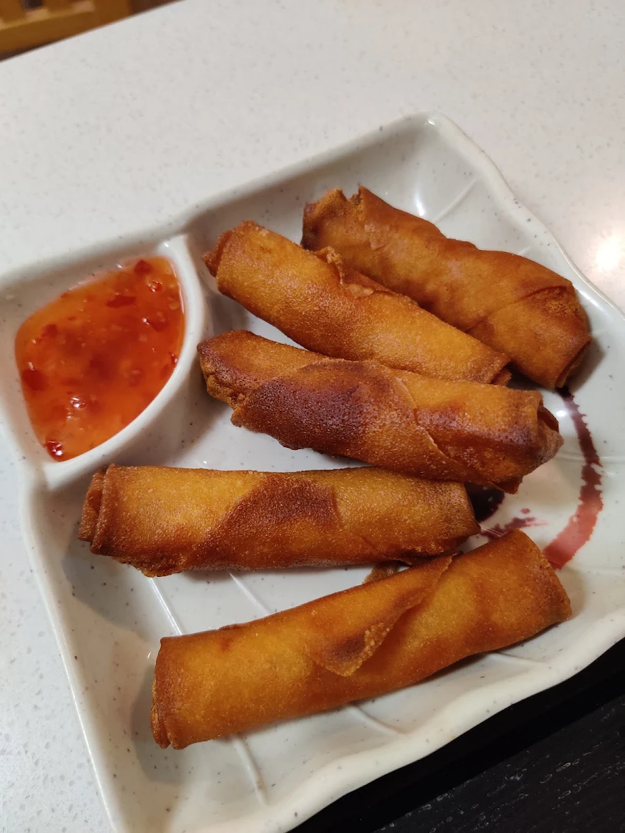 炸春卷 素 虾 deep fried spring roll veg shrimp